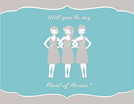 Will You Be My Maid of Honor Card - Girls