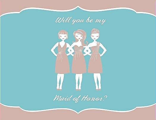 Will You Be My Maid of Honor Card - Girls