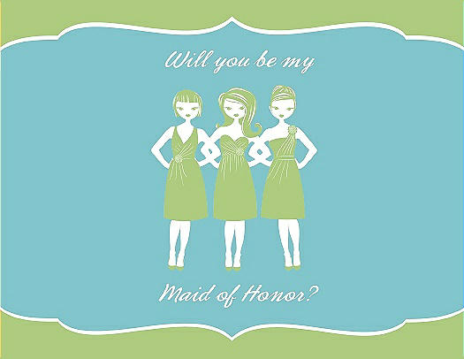 Will You Be My Maid of Honor Card - Girls