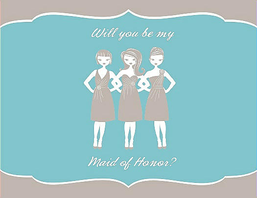 Will You Be My Maid of Honor Card - Girls