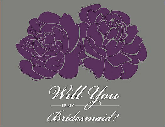Will You Be My Bridesmaid Card - Flowers