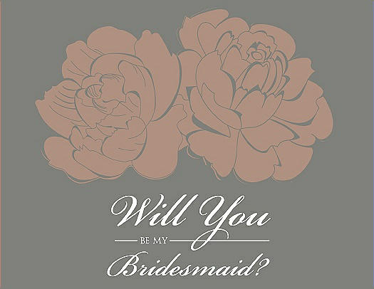 Will You Be My Bridesmaid Card - Flowers