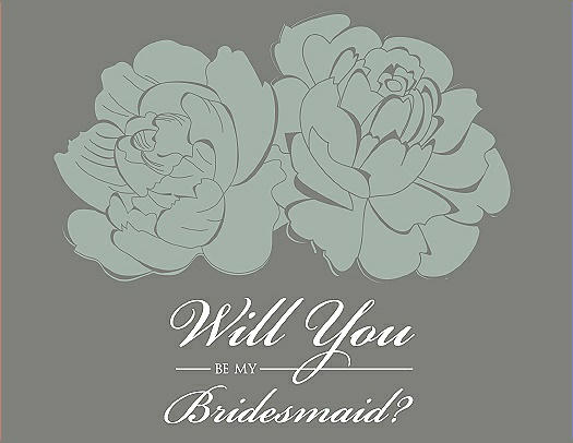 Will You Be My Bridesmaid Card - Flowers