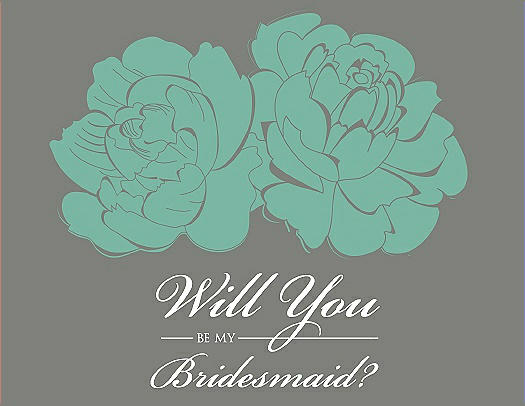 Will You Be My Bridesmaid Card - Flowers