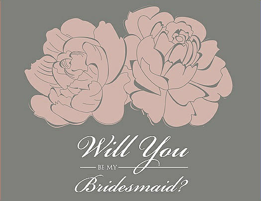 Will You Be My Bridesmaid Card - Flowers