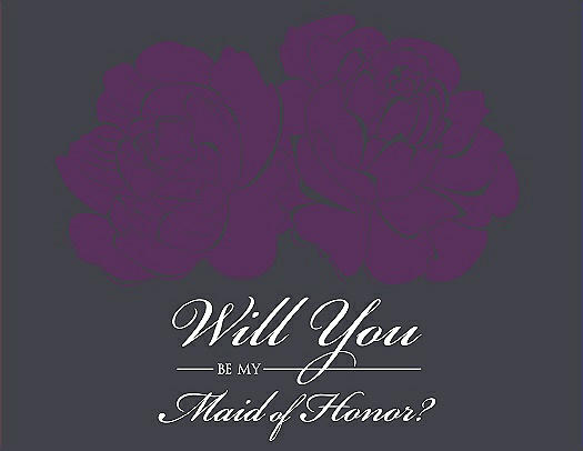 Will You Be My Bridesmaid Card - Flowers