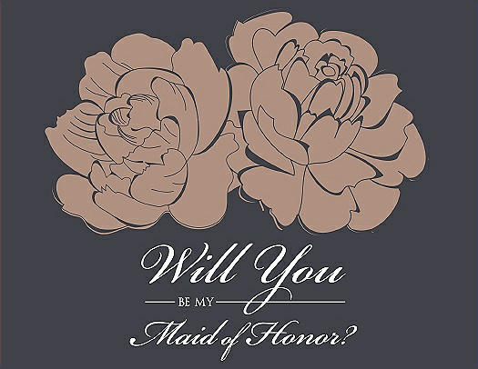 Will You Be My Bridesmaid Card - Flowers