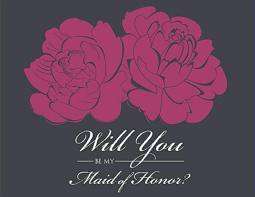 Will You Be My Bridesmaid Card - Flowers