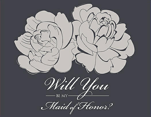 Will You Be My Bridesmaid Card - Flowers