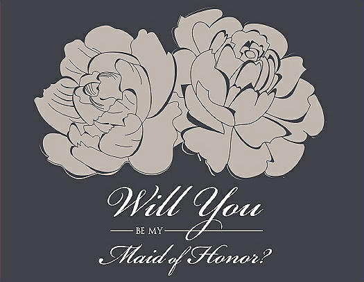 Will You Be My Bridesmaid Card - Flowers