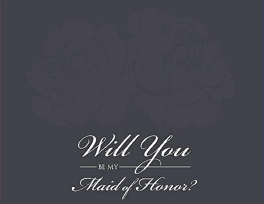 Will You Be My Bridesmaid Card - Flowers