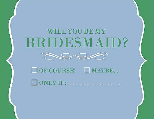 Will You Be My Bridesmaid Card - Checkbox