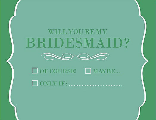 Will You Be My Bridesmaid Card - Checkbox