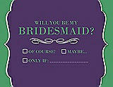 Front View Thumbnail - Majestic & Juniper Will You Be My Bridesmaid Card - Checkbox