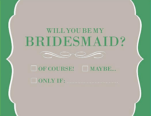 Will You Be My Bridesmaid Card - Checkbox