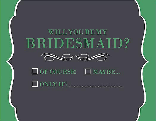 Will You Be My Bridesmaid Card - Checkbox