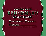 Front View Thumbnail - Garnet & Juniper Will You Be My Bridesmaid Card - Checkbox