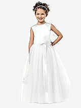 Front View Thumbnail - White Flower Girl Style FL4030