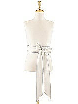 Front View Thumbnail - Ivory Matte Satin Flower Girl Sash