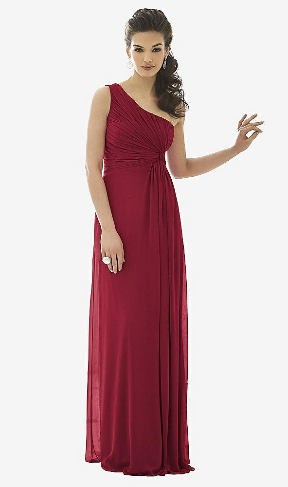 Front View - Burgundy After Six Bridesmaid Dress 6651