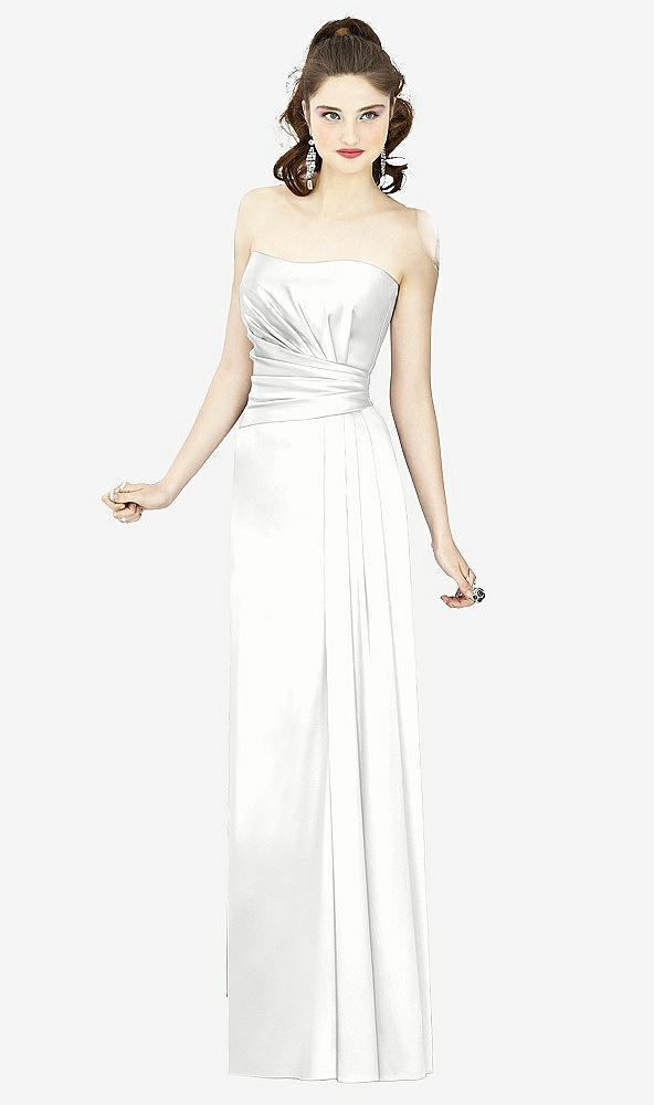 Front View - White Social Bridesmaids Style 8121