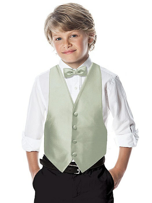 Yarn-Dyed Boy's Backless Vest by After Six