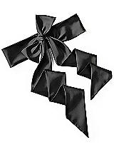Rear View Thumbnail - Black Matte Satin Sash