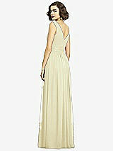 Alt View 5 Thumbnail - Butter Yellow Sleeveless Draped Chiffon Maxi Dress with Front Slit