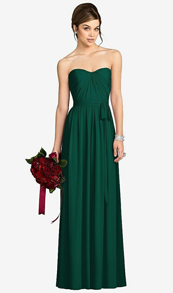 Front View - Hunter Green After Six Bridesmaid Dress 6678