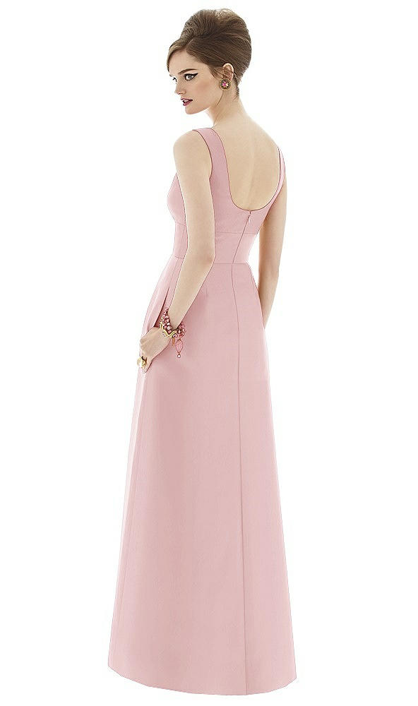 Back View - Ballet Pink Alfred Sung Bridesmaid Dress D659