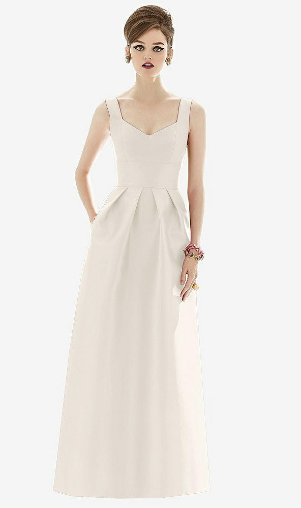 Front View - Ivory Alfred Sung Bridesmaid Dress D659