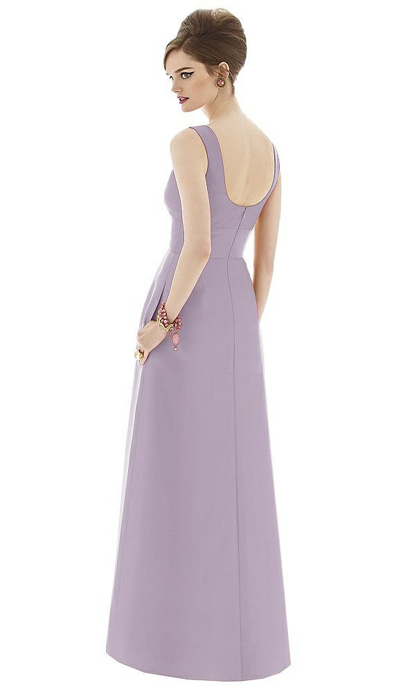 Back View - Lilac Haze Alfred Sung Bridesmaid Dress D659