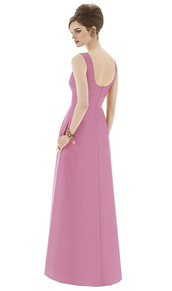 Back View - Powder Pink Alfred Sung Bridesmaid Dress D659