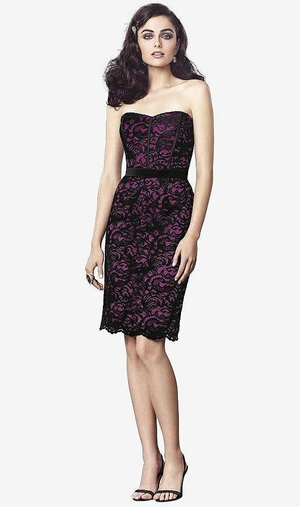 Front View - Persian Plum & Black Dessy Collection Style 2911