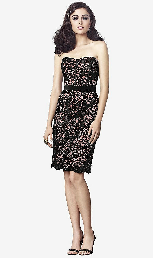 Front View - Apricot & Black Dessy Collection Style 2911