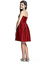 Rear View Thumbnail - Garnet Junior Bridesmaid Dress JR522