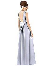 Rear View Thumbnail - Silver Dove Alfred Sung Open Back Satin Twill Gown D661