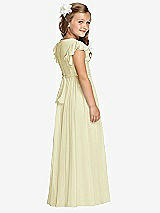 Rear View Thumbnail - Butter Yellow Flower Girl Dress FL4038