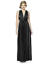 Alt View 5 Thumbnail - Black Twist Wrap Convertible Maxi Dress