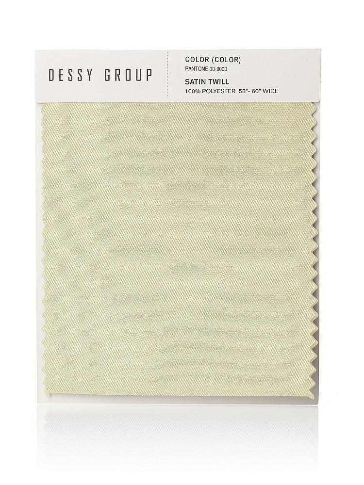 Front View - Butter Yellow Satin Twill Swatch
