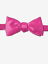 Front View Thumbnail - Fuchsia Matte Satin Bow Ties by After Six