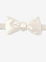 Front View Thumbnail - Ivory Matte Satin Bow Ties by After Six