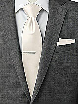 Rear View Thumbnail - Ivory Matte Satin Pocket Squares by After Six