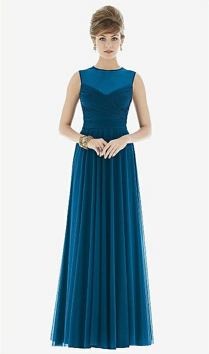 Alfred Sung Style D677 In Ocean Blue The Dessy Group