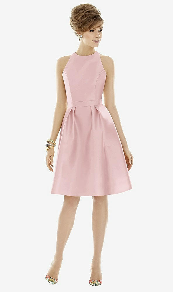 Front View - Ballet Pink Alfred Sung Style D696