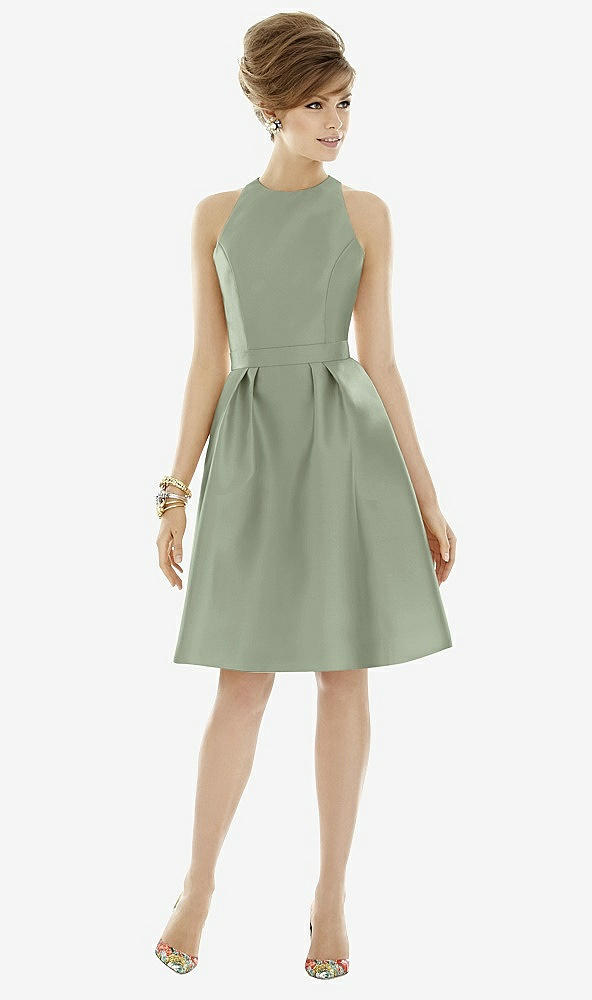 Front View - Sage Alfred Sung Style D696