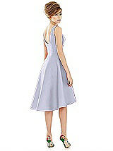 Alt View 2 Thumbnail - Silver Dove Bateau Neck Satin High Low Cocktail Dress