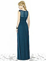 Rear View Thumbnail - Atlantic Blue After Six Bridesmaid Dress 6714