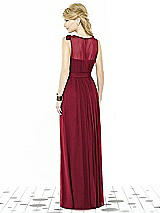 Rear View Thumbnail - Burgundy After Six Bridesmaid Dress 6714