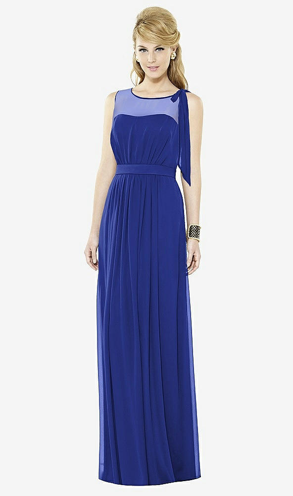 Front View - Cobalt Blue After Six Bridesmaid Dress 6714